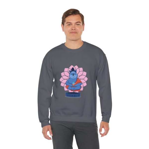 Winnie Buddha  Sweatshirt - Relaxed Vibe for Mindfulness and Cozy Comfort - Image 6