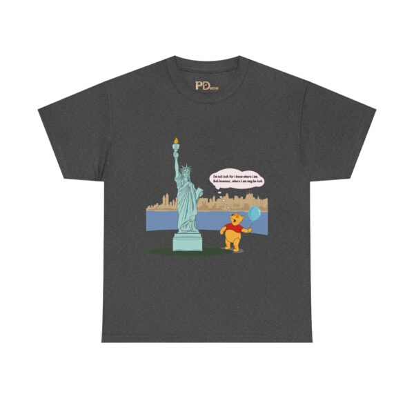 Winnie & Statue of Liberty Unisex Cotton T-Shirt - Image 10