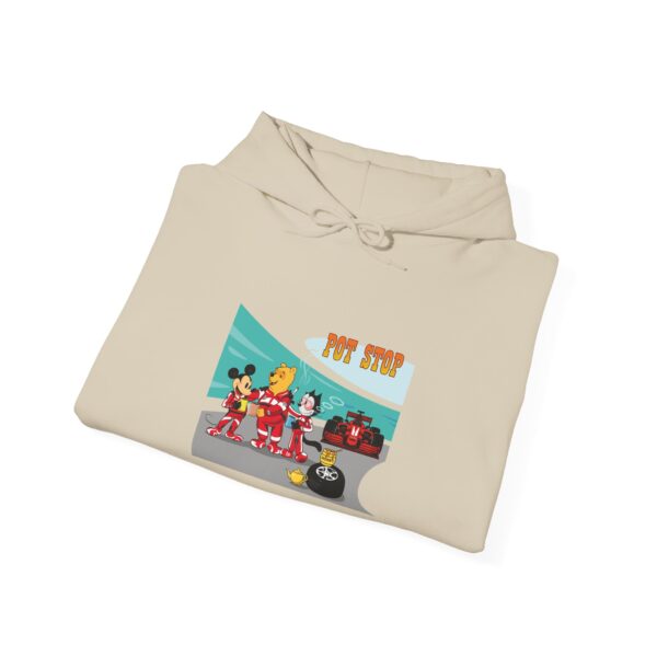 Felix, Mickey and Winnie at the pot stop Hoodie - Image 3