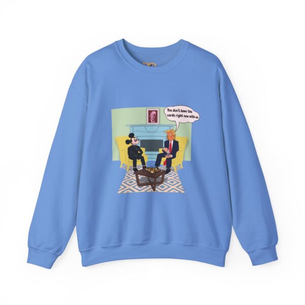 Mickey and Ze Mouse vs Tintin Trump Sweatshirt - "I Don't Have the Cards Right Now" - Image 11