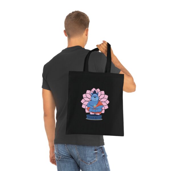 Winnie Buddha Shopping Bag with Colorful Lotus Design - Image 7