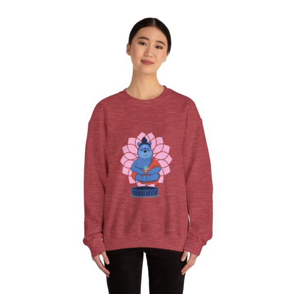 Winnie Buddha  Sweatshirt - Relaxed Vibe for Mindfulness and Cozy Comfort - Image 10