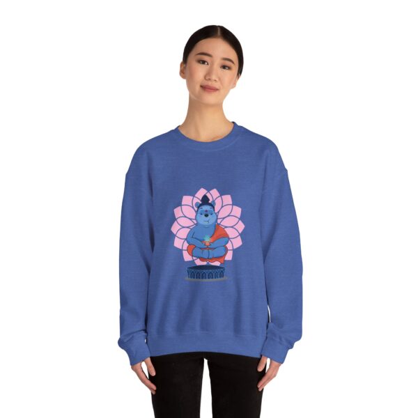 Winnie Buddha  Sweatshirt - Relaxed Vibe for Mindfulness and Cozy Comfort - Image 4