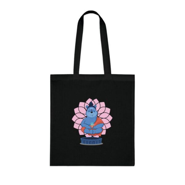Winnie Buddha Shopping Bag with Colorful Lotus Design - Image 6