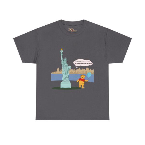 Winnie & Statue of Liberty Unisex Cotton T-Shirt - Image 11