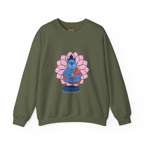 Winnie Buddha  Sweatshirt - Relaxed Vibe for Mindfulness and Cozy Comfort - Image 2