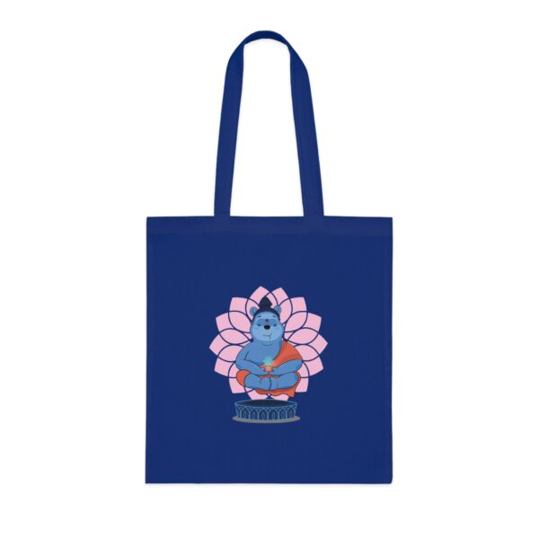 Winnie Buddha Shopping Bag with Colorful Lotus Design - Image 4