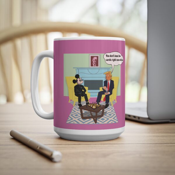 Mickey and Ze Mouse vs Tintin Trump Coffee Mug - Image 4