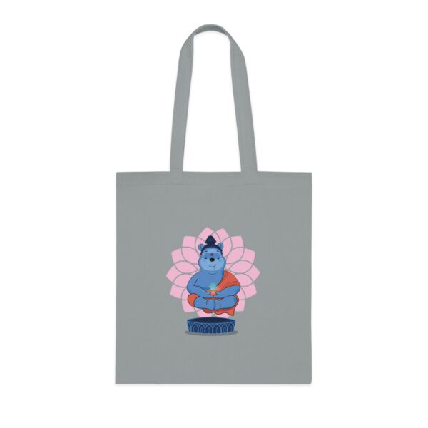 Winnie Buddha Shopping Bag with Colorful Lotus Design - Image 2