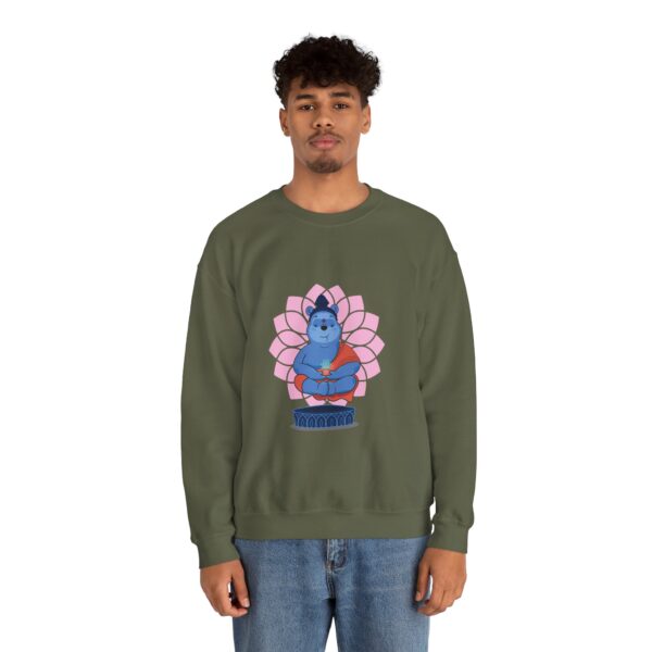 Winnie Buddha  Sweatshirt - Relaxed Vibe for Mindfulness and Cozy Comfort