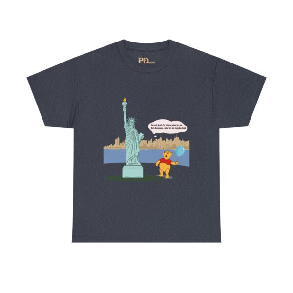 Winnie & Statue of Liberty Unisex Cotton T-Shirt - Image 12