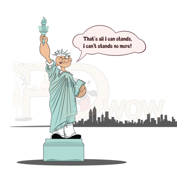 Popeye Statue of Liberty
