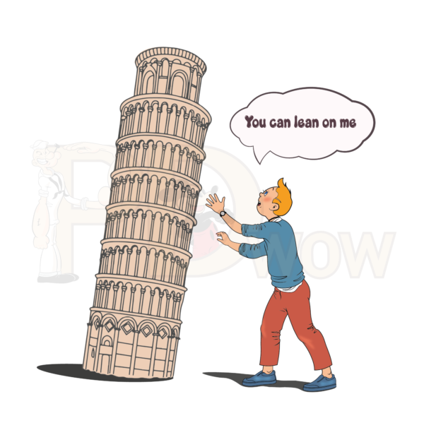 Tintin and Tower of Pisa