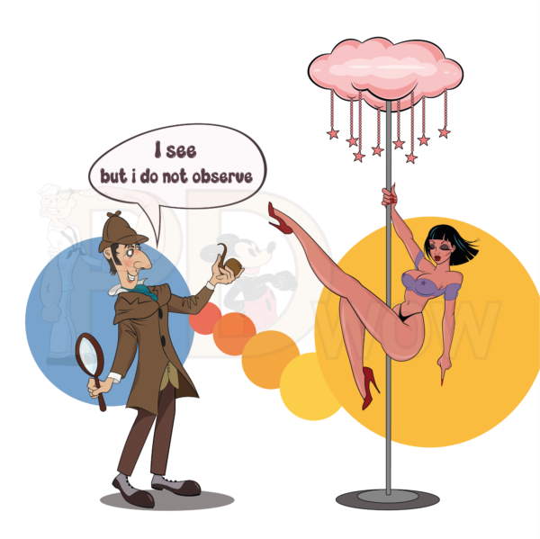 Sherlock at the strip club
