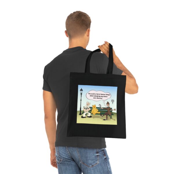Sherlock, Winnie and Popeye sitting on a Bench Bag - Image 12