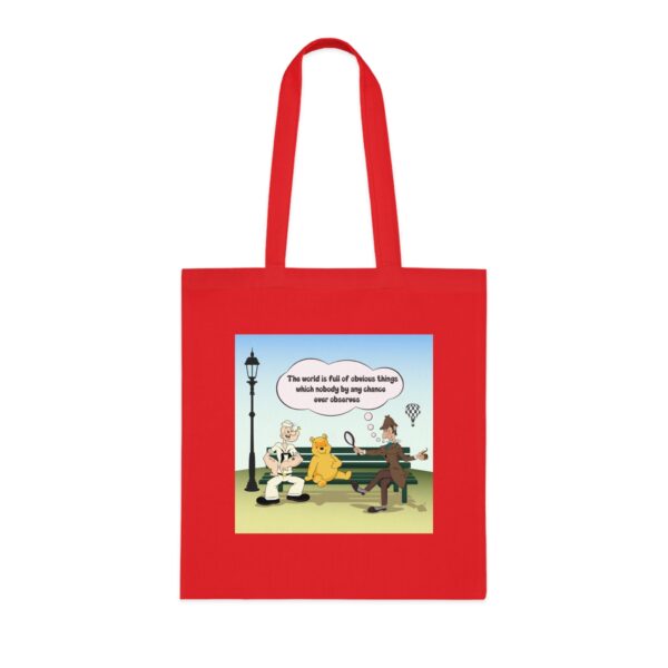 Sherlock, Winnie and Popeye sitting on a Bench Bag - Image 2