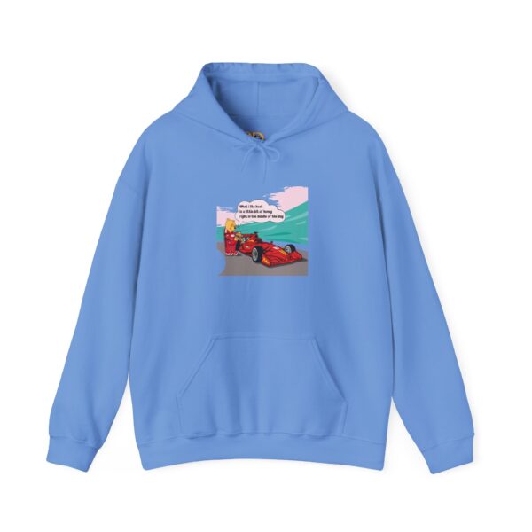Winnie is refueling a race car Hoodie - Image 10