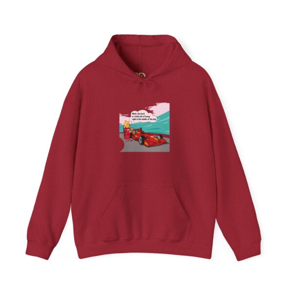 Winnie is refueling a race car Hoodie - Image 18