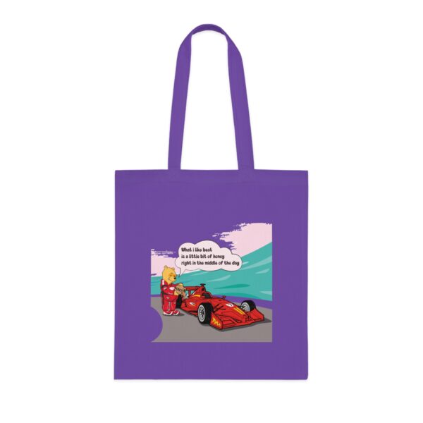 Winnie is refueling a race car Bag - Image 7