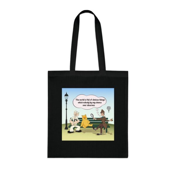 Sherlock, Winnie and Popeye sitting on a Bench Bag - Image 10