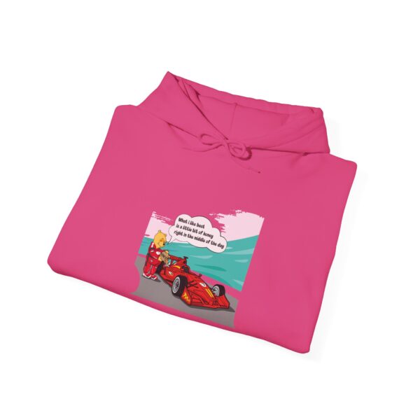Winnie is refueling a race car Hoodie - Image 17