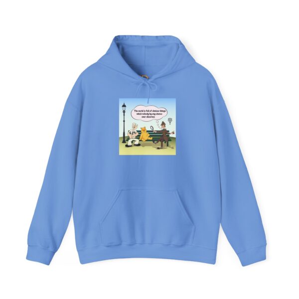 Sherlock, Winnie and Popeye sitting on a Bench Hoodie - Image 13