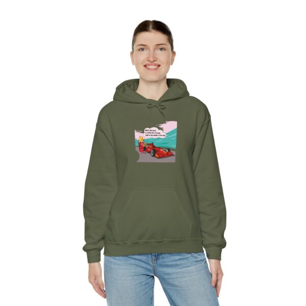 Winnie is refueling a race car Hoodie