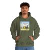 Sherlock, Winnie and Popeye sitting on a Bench Hoodie - Image 9