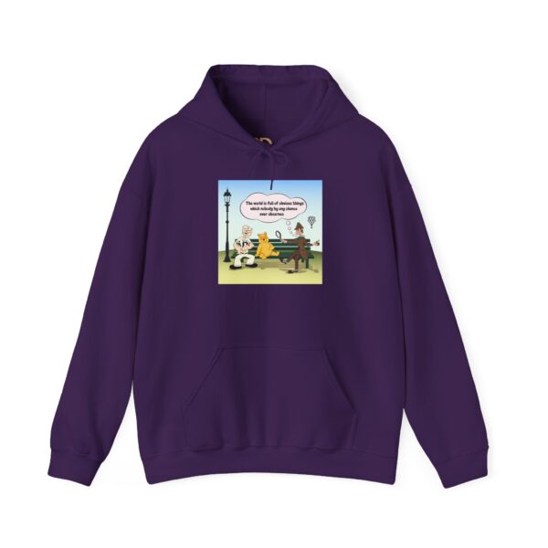 Sherlock, Winnie and Popeye sitting on a Bench Hoodie - Image 16