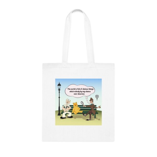 Sherlock, Winnie and Popeye sitting on a Bench Bag - Image 4