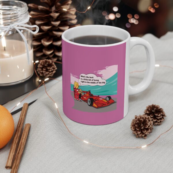 Winnie is refueling a race car Cup - Image 3