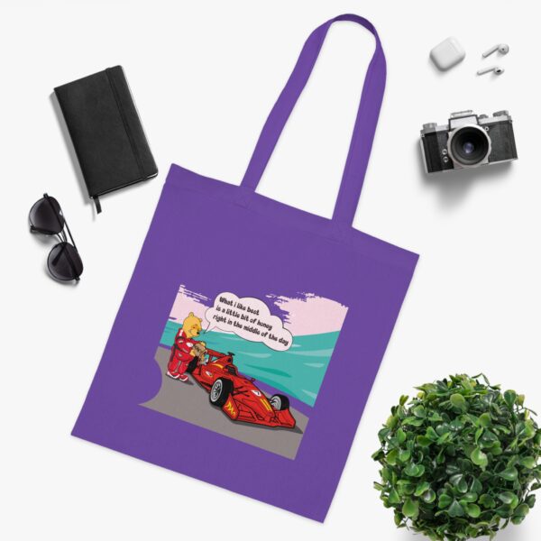 Winnie is refueling a race car Bag - Image 8