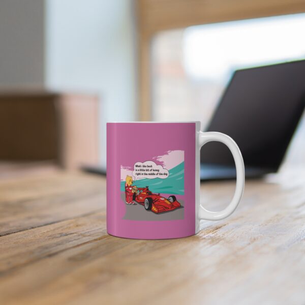 Winnie is refueling a race car Cup - Image 4
