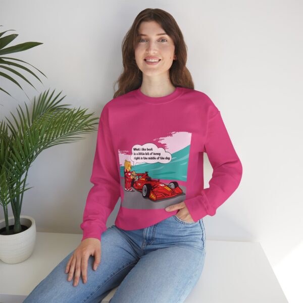 Winnie is refueling a race car Sweatshirt - Image 15