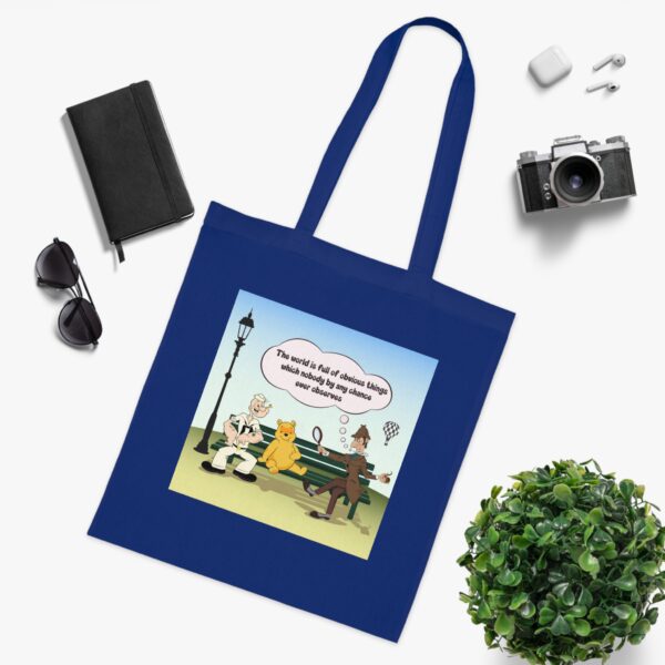 Sherlock, Winnie and Popeye sitting on a Bench Bag - Image 8