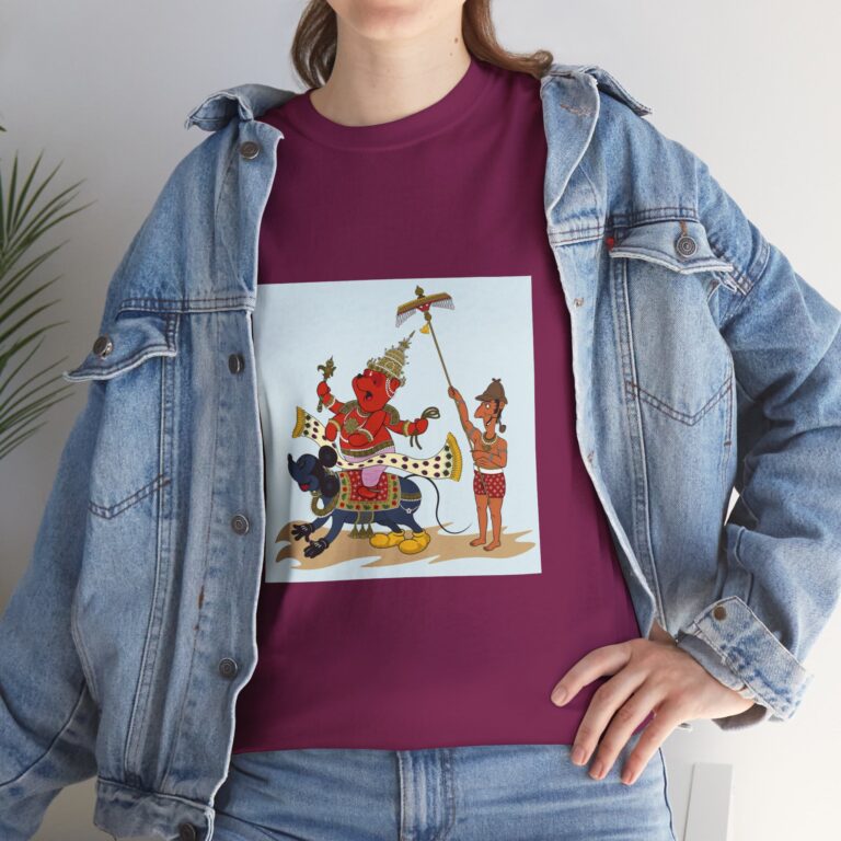 Divine Cartoon Deity — Cultural Fusion T-Shirt