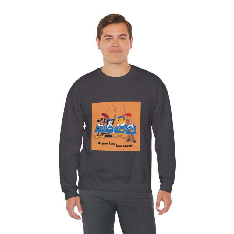 United Musketeer Heroes Art Sweatshirt with Nostalgic Adventure