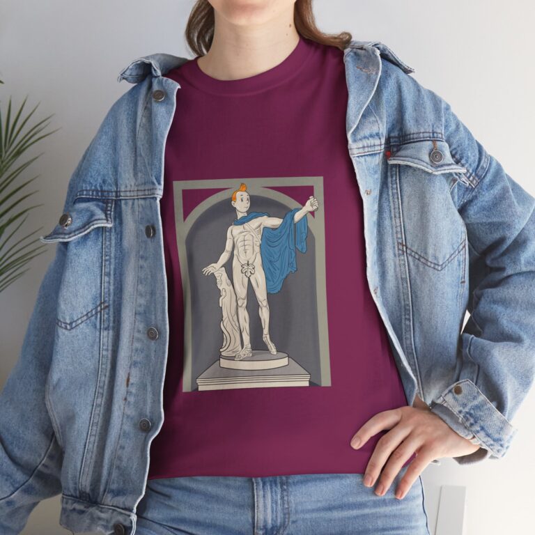 Heroic Classical Figure Illustration T-Shirt