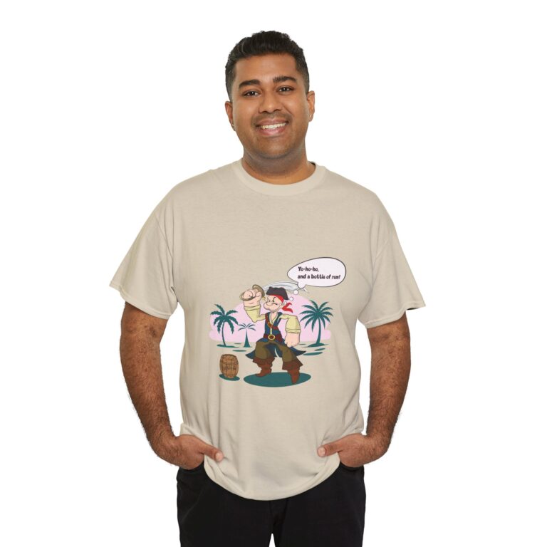 Playful Pirate Illustration T-Shirt