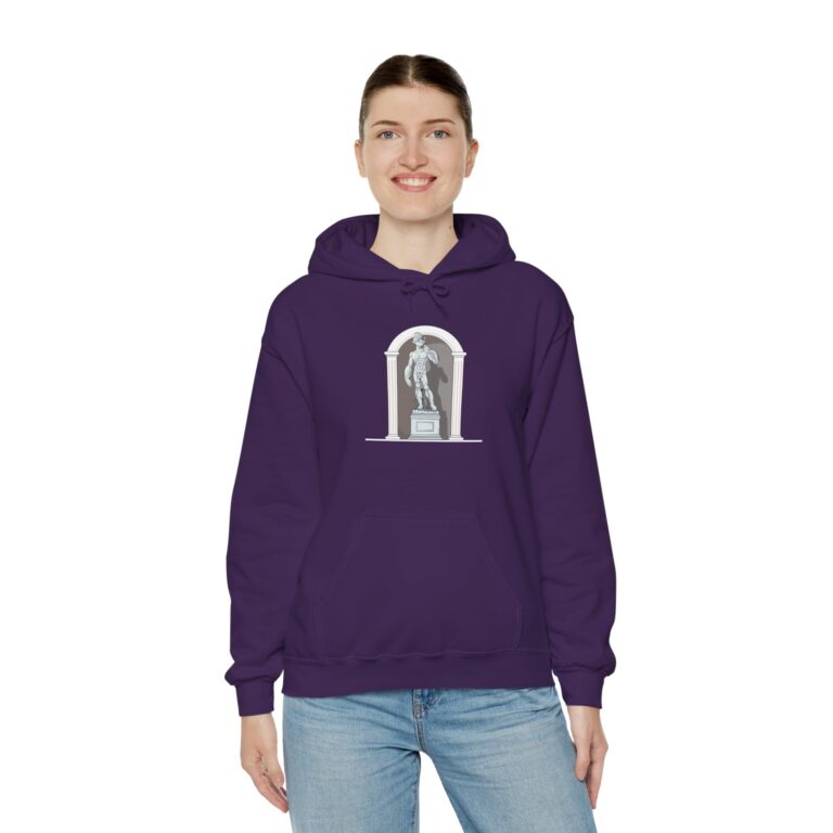 Sculptural Male Figure Illustration Art Hoodie