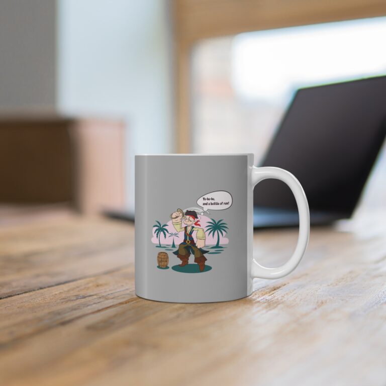 Playful Pirate Adventure Illustration Cup