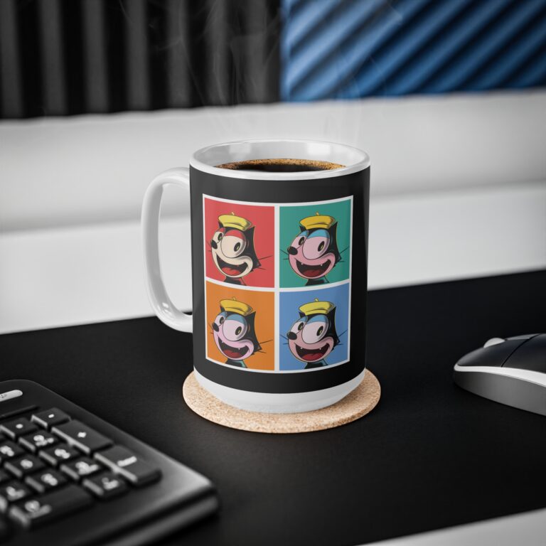 Bold Pop Art Animal Illustration Cup