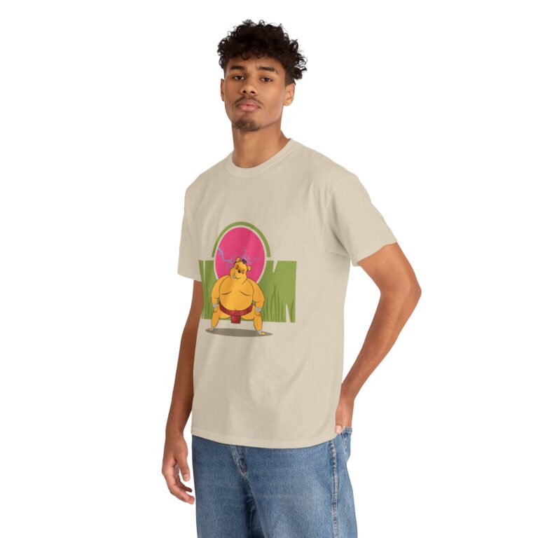 Playful Strong Bear Illustration T-Shirt