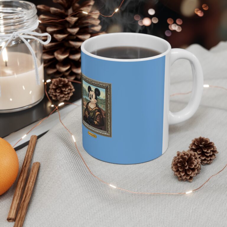 Renaissance Portrait Pop Icon Art Mug with Playful Museum Twist