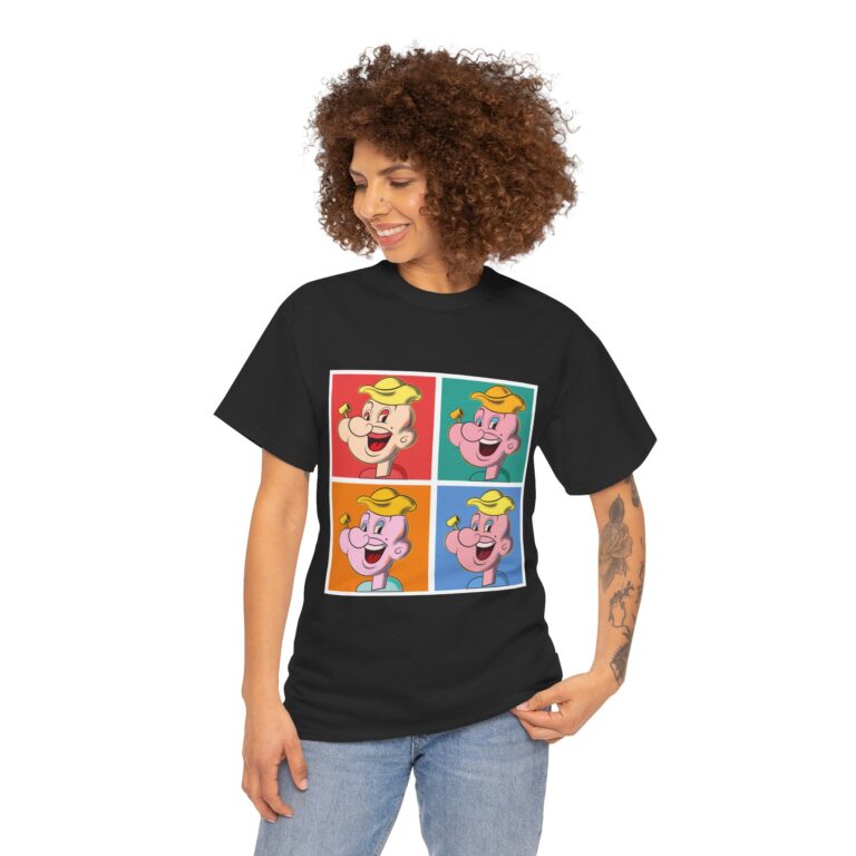 Bold Color Repetition Illustration T-Shirt