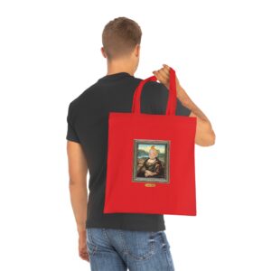 Adventurous Portrait Remix Cotton Tote Bag with Curious Spirit