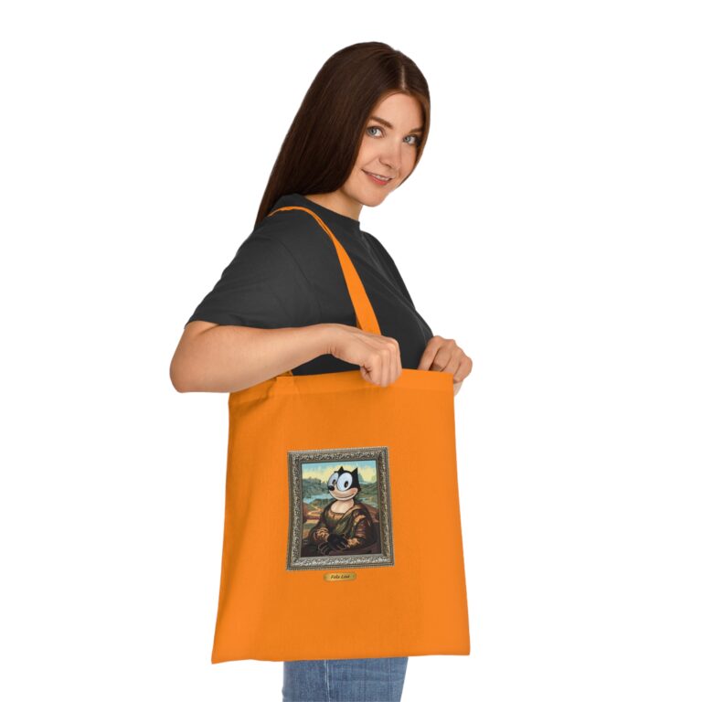 Vintage Cartoon Portrait Tote Bag with Playful Classical Remix