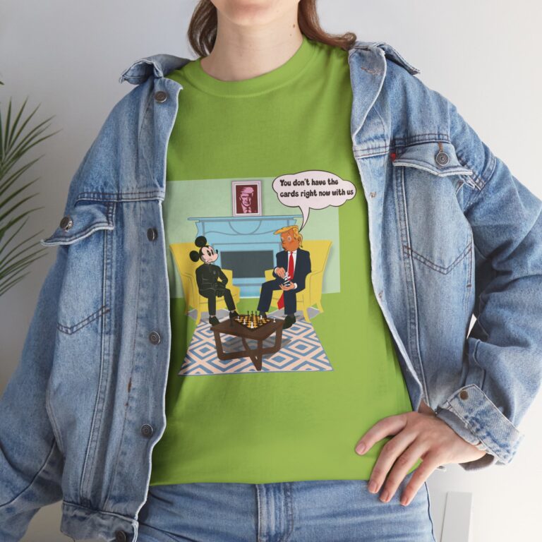 Satirical Card Game Illustration T-Shirt