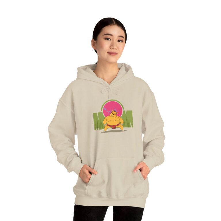 Playful Strong Bear Illustration Hoodie