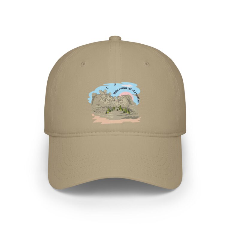 Vintage Cartoon Mouse Monument Remix Art Cap